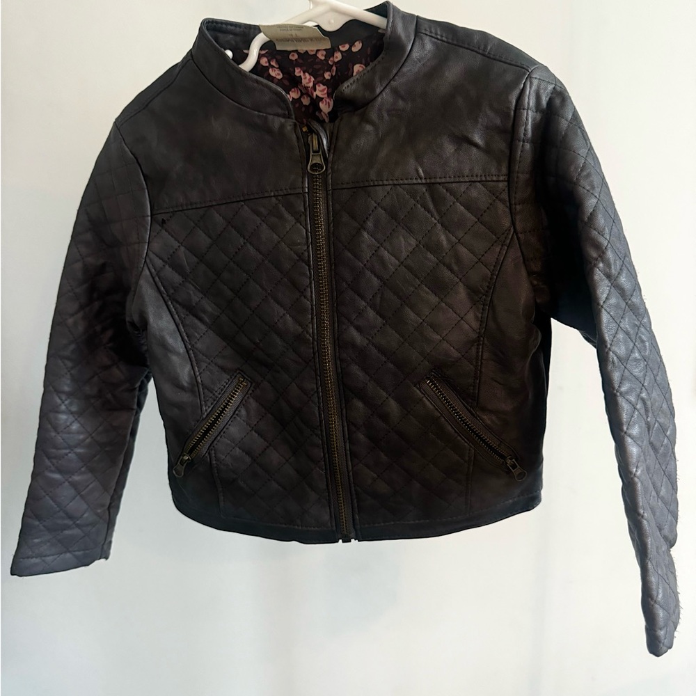 4T Faux Leather Jacket